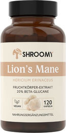 SHROOMY Lions Mane Kapseln vegan ohne Zusatzstoffe 120 Stück – Bild 1 von 1