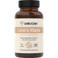 Produktbild von SHROOMY Lions Mane Kapseln vegan ohne Zusatzstoffe 120 Stück