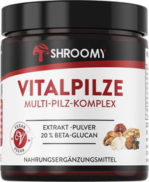 SHROOMY Pilz Komplex Extrakt Pulver mit 6 Vitalpilzen vegan ohne Zusatzstoffe – Bild 1 von 1
