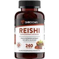 Produktbild von SHROOMY Reishi Extrakt Kapseln vegan ohne Zusatzstoffe 240 Stück