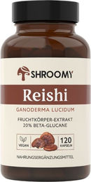 SHROOMY Reishi Kapseln vegan ohne Zusatzstoffe 120 Stück – Bild 1 von 1