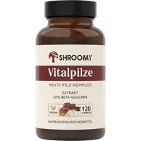 Produktbild von SHROOMY Vitalpilze Kräuter-Komplex Kapseln vegan glutenfrei laktosefrei 120 Stück