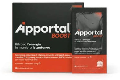 SiderAL APPORTAL BOOST Nahrungsergänzungsmittel mit Ginseng und Taurin, 14 Sticks, laktosefrei und glutenfrei – Bild 1 von 3