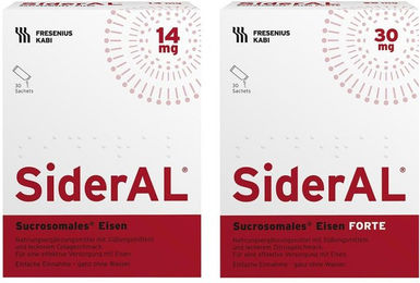 SiderAl Eisen Duo Set: 14 mg Cola und 30 mg Zitrus Eisen Forte Sticks, vegan, glutenfrei und laktosefrei, 60 Stück – Bild 1 von 1