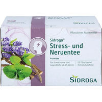 Produktbild von Sidroga Stress- und Nerventee mit Baldrian, Lavendel, Melisse und Pfefferminze, 20 Filterbeutel à 2 g
