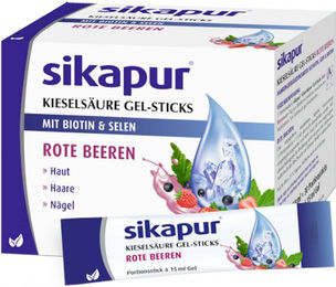 Sikapur Kieselsäure Gel-Sticks rote Beeren glutenfrei und laktosefrei 30 Stück – Bild 1 von 2