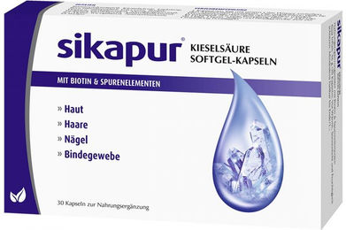 Sikapur Kieselsäure Softgel Kapseln mit Biotin 30 Stück – Bild 1 von 1