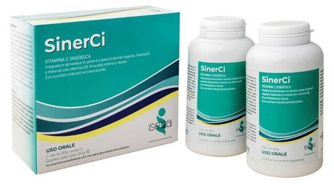 SINERCI Vitamin C Pulver mit Kräuter-Komplex und natürlicher Acerola und Hagebutte, 2 Gläser à 180 g – Bild 1 von 1