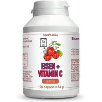 Produktbild von SinoPlasan Eisen Bisglycinat 40 mg mit Vitamin C 40 mg Kapseln 120 Stück