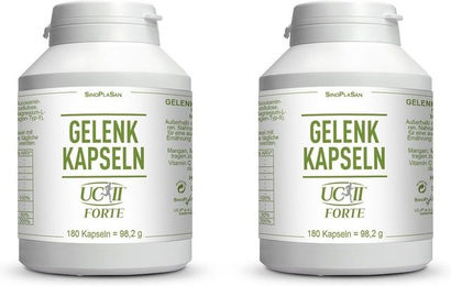 SinoPlaSan Gelenkkapseln UC-II Forte mit Typ II Kollagen vegan 180 Kapseln – Bild 1 von 1