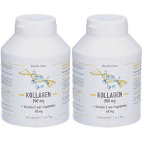 Produktbild von SinoPlaSan Kollagen 900 mg mit Vitamin C aus Hagebutten Kapseln 180 Stück