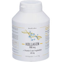 Produktbild von SinoPlaSan Kollagen 900 mg mit Vitamin C aus Hagebutten Kapseln 180 Stück