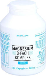 SinoPlaSan Magnesium 8fach Komplex 400 mg Kapseln 180 Stück – Bild 1 von 2