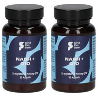 Produktbild von SinoPlaSan NADH 20 mg und Q10 100 mg Ubiquinon Kapseln glutenfrei und laktosefrei 60 Stück