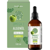 Produktbild von SinoPlaSan Omega-3 Algenöl Apfel Vegan Tropfen
