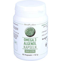 Produktbild von SinoPlaSan Omega-3 Algenöl DHA+EPA Kapseln vegan 60 Stück