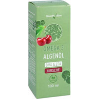 Produktbild von SinoPlaSan Omega-3 Algenöl DHA + EPA Kirsche Tropfen 100 ml für Erwachsene