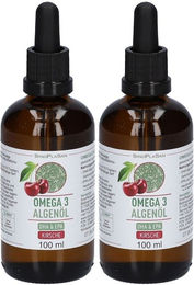 SinoPlaSan Omega 3 Algenöl mit DHA und EPA Kirsche Flüssig für Erwachsene – Bild 1 von 1