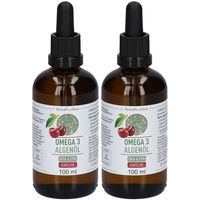 Produktbild von SinoPlaSan Omega 3 Algenöl mit DHA und EPA Kirsche Flüssig für Erwachsene