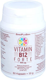 SinoPlaSan Vitamin B12 Forte Methylcobalamin 500 µg Kapseln 60 Stück – Bild 1 von 1