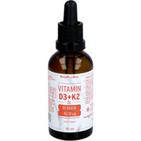 Produktbild von SinoPlaSan Vitamin D3/K2 Öl Tropfen 1000 IE / 20 mcg vegetarisch glutenfrei laktosefrei