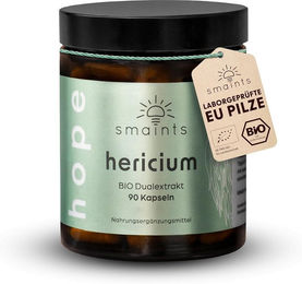 smaints BIO Hericium Dual-Extrakt Kapseln Bio 90 Stück – Bild 1 von 2