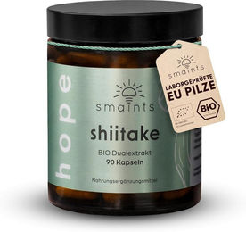 smaints BIO Shiitake Dual-Extrakt Kapseln Bio 90 Stück – Bild 1 von 3