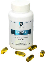Smart Caps Omega 3 Premium Kapseln zuckerfrei glutenfrei laktosefrei und ohne Zusatzstoffe – Bild 1 von 3