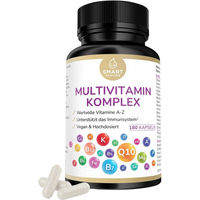 Produktbild von Smart Fasting Multivitamin Komplex hochdosiert mit Vitamin A-Z, Mineralstoffen und Q10 in Kapseln 180 Stück