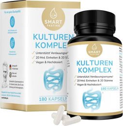 Smart Fasting® Probiotika Kulturen Komplex mit 20 Bakterienstämmen und Calcium 180 Kapseln – Bild 1 von 1
