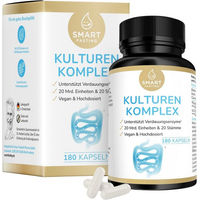 Produktbild von Smart Fasting® Probiotika Kulturen Komplex mit 20 Bakterienstämmen und Calcium 180 Kapseln