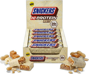 Snickers Hi-Protein White Bar Eiweißriegel mit weißer Schokolade 12 x 57 g – Bild 1 von 1