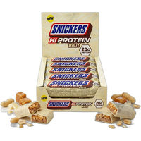 Produktbild von Snickers Hi-Protein White Bar Eiweißriegel mit weißer Schokolade 12 x 57 g
