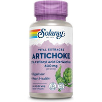 Produktbild von Solaray Artischockenblätterextrakt Kapseln vegan ohne Zusatzstoffe 60 Stück