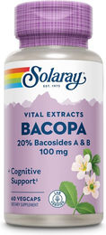 Solaray Bacopa Extrakt Kapseln vegetarisch ohne Zusatzstoffe 60 Stück – Bild 1 von 3