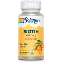 Produktbild von Solaray Biotin 1000 mcg Lutschtabletten vegan ohne Zusatzstoffe