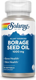 Solaray Borretschsamenöl Kapseln mit 240 mg Gamma-Linolensäure vegan – Bild 1 von 3
