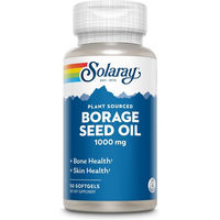Produktbild von Solaray Borretschsamenöl Kapseln mit 240 mg Gamma-Linolensäure vegan