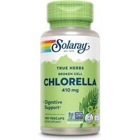 Produktbild von Solaray Chlorella Kapseln 410 mg vegan ohne Zusatzstoffe 100 Stück