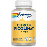 Produktbild von Solaray Chrom Picolinat Tabletten Vegan 100 Stück