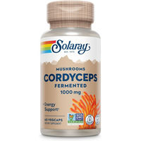 Produktbild von Solaray Cordyceps fermentiert Kapseln vegan ohne Zusatzstoffe 60 Stück