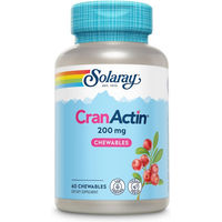 Produktbild von Solaray CranActin Lutschtabletten mit Inulin vegan und ohne Zusatzstoffe 60 Stück