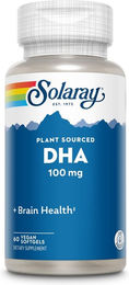 Solaray DHA Neuromins 100 mg Kapseln Vegan für Erwachsene, Schwangere und Stillende 60 Stück – Bild 1 von 4