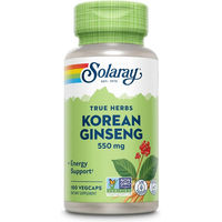 Produktbild von Solaray Ginseng Korean 550 mg Kapseln vegan ohne Zusatzstoffe 100 Stück