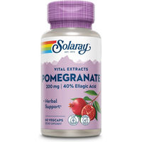 Produktbild von Solaray Granatapfel-Extrakt Kapseln vegan ohne Zusatzstoffe 60 Stück