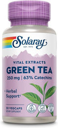 Solaray Grüner Tee Extrakt 250 mg Kapseln Bio Vegan ohne Zusatzstoffe – Bild 1 von 3