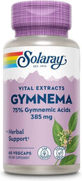 Solaray Gymnema Leaf Extrakt 385 mg Kapseln vegan glutenfrei ohne Zusatzstoffe 60 Stück – Bild 1 von 3