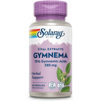 Produktbild von Solaray Gymnema Leaf Extrakt 385 mg Kapseln vegan glutenfrei ohne Zusatzstoffe 60 Stück