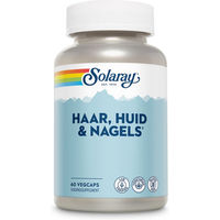 Produktbild von Solaray Haare Nägel und Haut Kapseln mit Zink Biotin und Selen vegetarisch glutenfrei für Erwachsene 60 Kapseln
