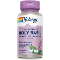 Produktbild von Solaray Heiliges Basilikum Kapseln vegan ohne Zusatzstoffe 60 Stück